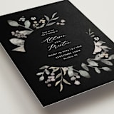 "Enchanted fields" - Wedding Invitations in Noir by Jennifer Wick - Detail