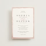 "First Love" - Wedding Invitations in Blush by Pixel and Hank - Front