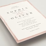 "First Love" - Wedding Invitations in Blush by Pixel and Hank - Detail