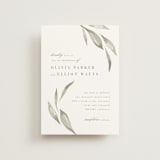 "Whispered Leaves" - Wedding Invitations in Leaf by Kristie Kern - Front