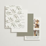 "Whispered Leaves" - Wedding Invitations in Leaf by Kristie Kern - Back of Card Options