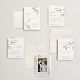 "Whispered Leaves" - Wedding Invitations in Leaf by Kristie Kern - Invitation Suite