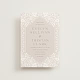 "Lace Trim" - Wedding Invitations in Cream by Kristen Smith - Front