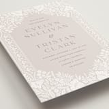 "Lace Trim" - Wedding Invitations in Cream by Kristen Smith - Detail