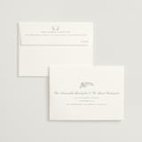 "Modern Crest" - Wedding Invitations in Sea by Kristen Smith - FREE Recipient Addressing