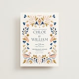 "modern folk" - Wedding Invitations in Blush by GeekInk Design - Front