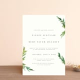 "Simple Pine Branches" - Wedding Invitations in Vanilla by Mere Paper - Front