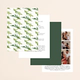 "Simple Pine Branches" - Wedding Invitations in Vanilla by Mere Paper - Back of Card Options