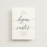 "Someone Like You" - Wedding Invitations in Tuxedo by Design Lotus - Front