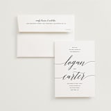 "Someone Like You" - Wedding Invitations in Tuxedo by Design Lotus - Invitation with Envelope