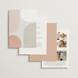 "Curves" - Wedding Invitations in Cafe by Pixel and Hank - Back of Card Options