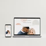 "Curves" - Wedding Invitations in Cafe by Pixel and Hank - FREE Wedding Website