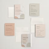 "Curves" - Wedding Invitations in Cafe by Pixel and Hank - Invitation Suite