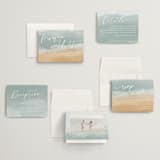 "Seaside" - Wedding Invitations in Seaglass by Rebecca Durflinger - Invitation Suite