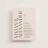 "Ascent" - Wedding Invitations in Ecru by Erica Krystek - Front