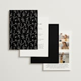 "Ascent" - Wedding Invitations in Ecru by Erica Krystek - Back of Card Options