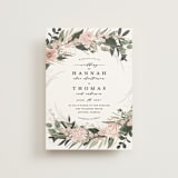 "Ivory Ring" - Wedding Invitations in Blush by Susan Moyal - Front