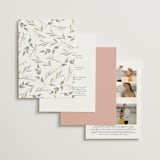 "Ivory Ring" - Wedding Invitations in Blush by Susan Moyal - Back of Card Options