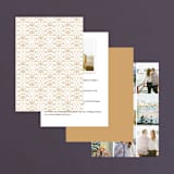 "Ornate Monogram" - Wedding Invitations in Faux Gold by Kristen Smith - Back of Card Options