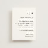 "Sophistotype" - Wedding Invitations in Sea Salt by Snow and Ivy - Front