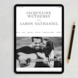 "Sophistotype" - Wedding Invitations in Sea Salt by Snow and Ivy - FREE Wedding Website