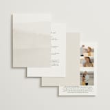 "Delicate" - Wedding Invitations in Pearl by Emily Sabol Goss - Back of Card Options