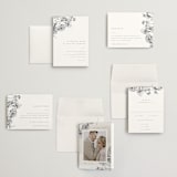 "Delicate" - Wedding Invitations in Pearl by Emily Sabol Goss - Invitation Suite