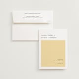 "Colorfield" - Wedding Invitations in Buttercup by Snow and Ivy - Invitation with Envelope