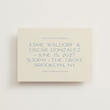 "Brooklyn" - Wedding Invitations in Cerulean by Ellen Schlegelmilch - Front