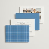 "Brooklyn" - Wedding Invitations in Cerulean by Ellen Schlegelmilch - Back of Card Options