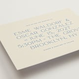 "Brooklyn" - Wedding Invitations in Cerulean by Ellen Schlegelmilch - Detail