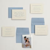 "Brooklyn" - Wedding Invitations in Cerulean by Ellen Schlegelmilch - Invitation Suite