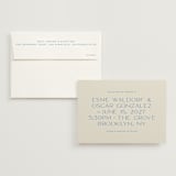 "Brooklyn" - Wedding Invitations in Cerulean by Ellen Schlegelmilch - Invitation with Envelope