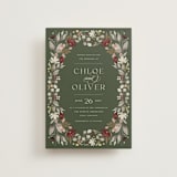 "fleur sauvage" - Wedding Invitations in Vert by Erin Deegan - Front