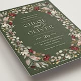 "fleur sauvage" - Wedding Invitations in Vert by Erin Deegan - Detail