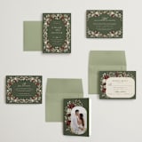 "fleur sauvage" - Wedding Invitations in Vert by Erin Deegan - Invitation Suite