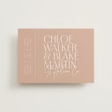 "Overlap" - Wedding Invitations in Terracotta by Kelly Schmidt - Front