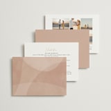 "Overlap" - Wedding Invitations in Terracotta by Kelly Schmidt - Back of Card Options