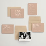 "Overlap" - Wedding Invitations in Terracotta by Kelly Schmidt - Invitation Suite