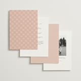 "Ballpoint Suite" - Wedding Invitations in Blush by Ani Somi - Back of Card Options