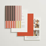 "Quilted Grid" - Wedding Invitations in Petal by Morgan Kendall - Back of Card Options