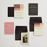 "Quilted Grid" - Wedding Invitations in Petal by Morgan Kendall - Invitation Suite
