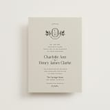 "Litterateur" - Wedding Invitations in Natural by Karen Glenn - Front