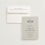 "Litterateur" - Wedding Invitations in Natural by Karen Glenn - Invitation with Envelope