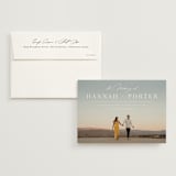 "Mystique" - Wedding Invitations in Linen by Ashley Rosenbaum - Invitation with Envelope