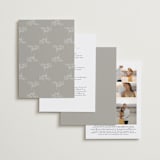 "Initial" - Wedding Invitations in Pearl by Jennifer Postorino - Back of Card Options