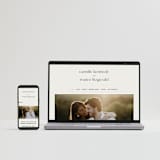 "Modern Monogram" - Wedding Invitations in Latte by Jackie Crawford - FREE Wedding Website