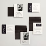 "Wedding Editorial" - Wedding Invitations in Tuxedo by Ana de Sousa - Invitation Suite