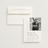 "Wedding Editorial" - Wedding Invitations in Tuxedo by Ana de Sousa - Invitation with Envelope