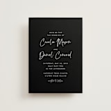 "In this together" - Wedding Invitations in Black Tie by Lea Delaveris - Front